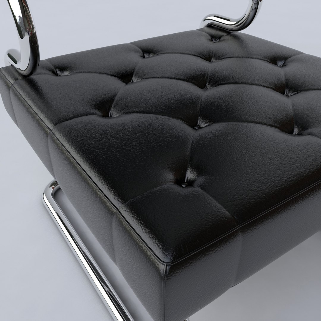 max design chair black leather