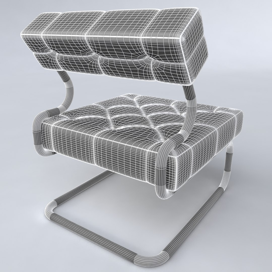 max design chair black leather