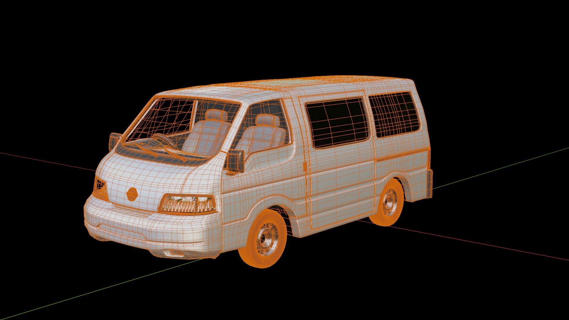 Nissan Vanette Cargo Van Model - TurboSquid 2547644