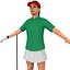 3D female golf