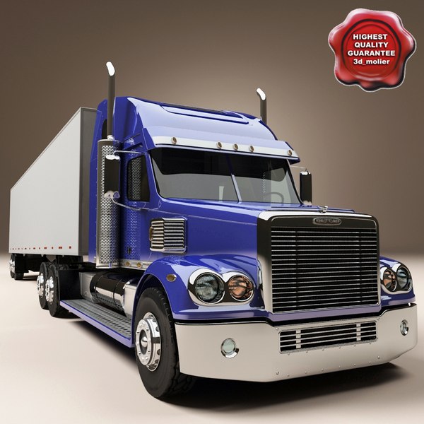 3d freightliner coronado trailer