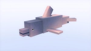 3d model qualitative dolphin rig