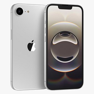 3D Apple iPhone 16E White