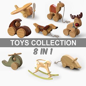 wooded toys 3D model