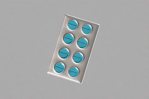3D Blister Pill Pack Cartoon