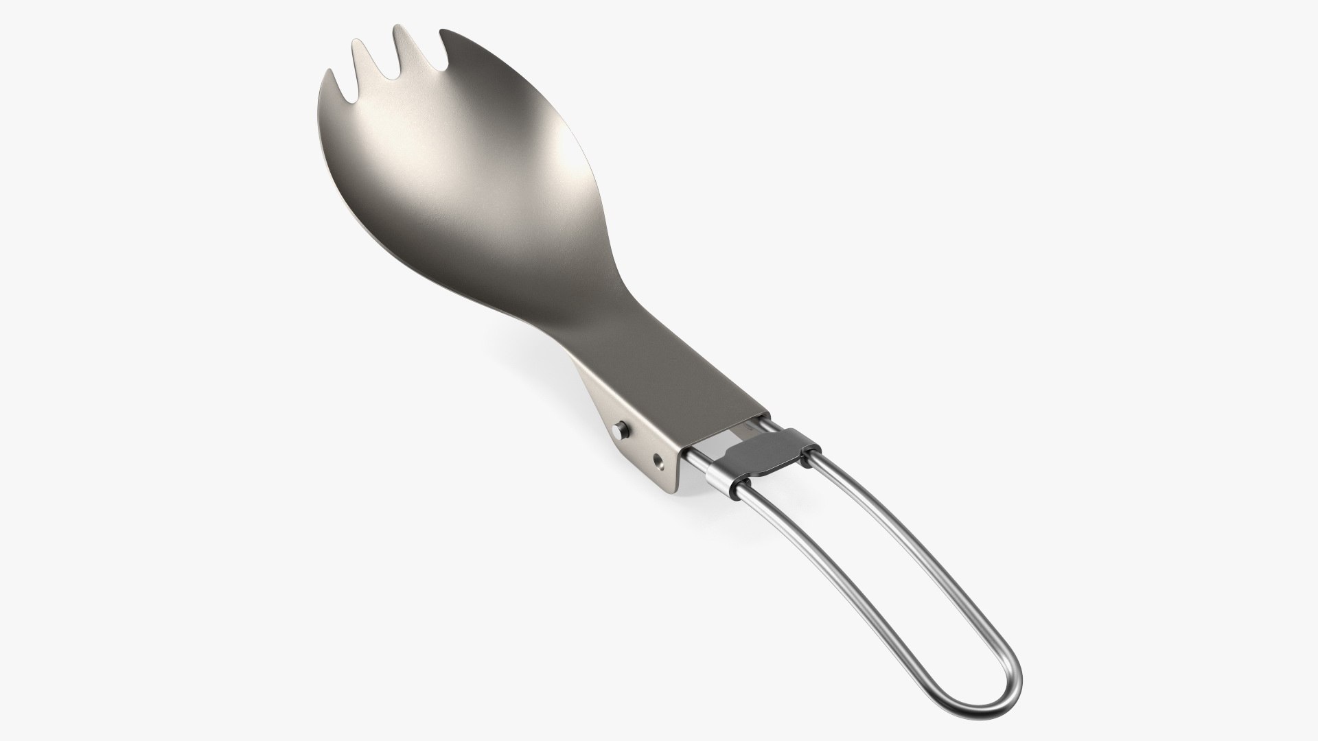 Foldable Spork 3D model preview