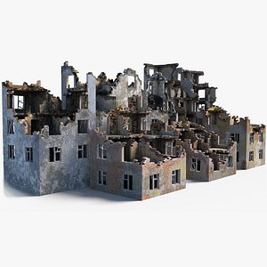 pack destroyed building model