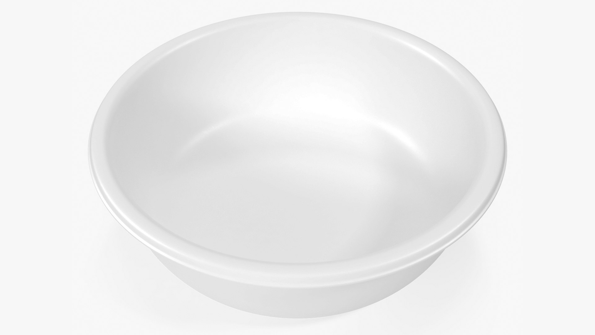 Plastic Pet Bowl 3D model preview