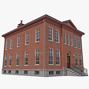 3d model police station building