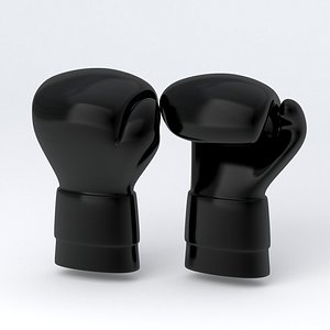 Boxing Glove black 3D