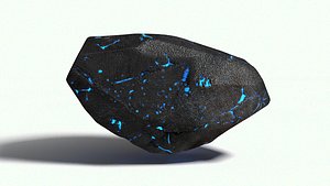 3d model glowing stone