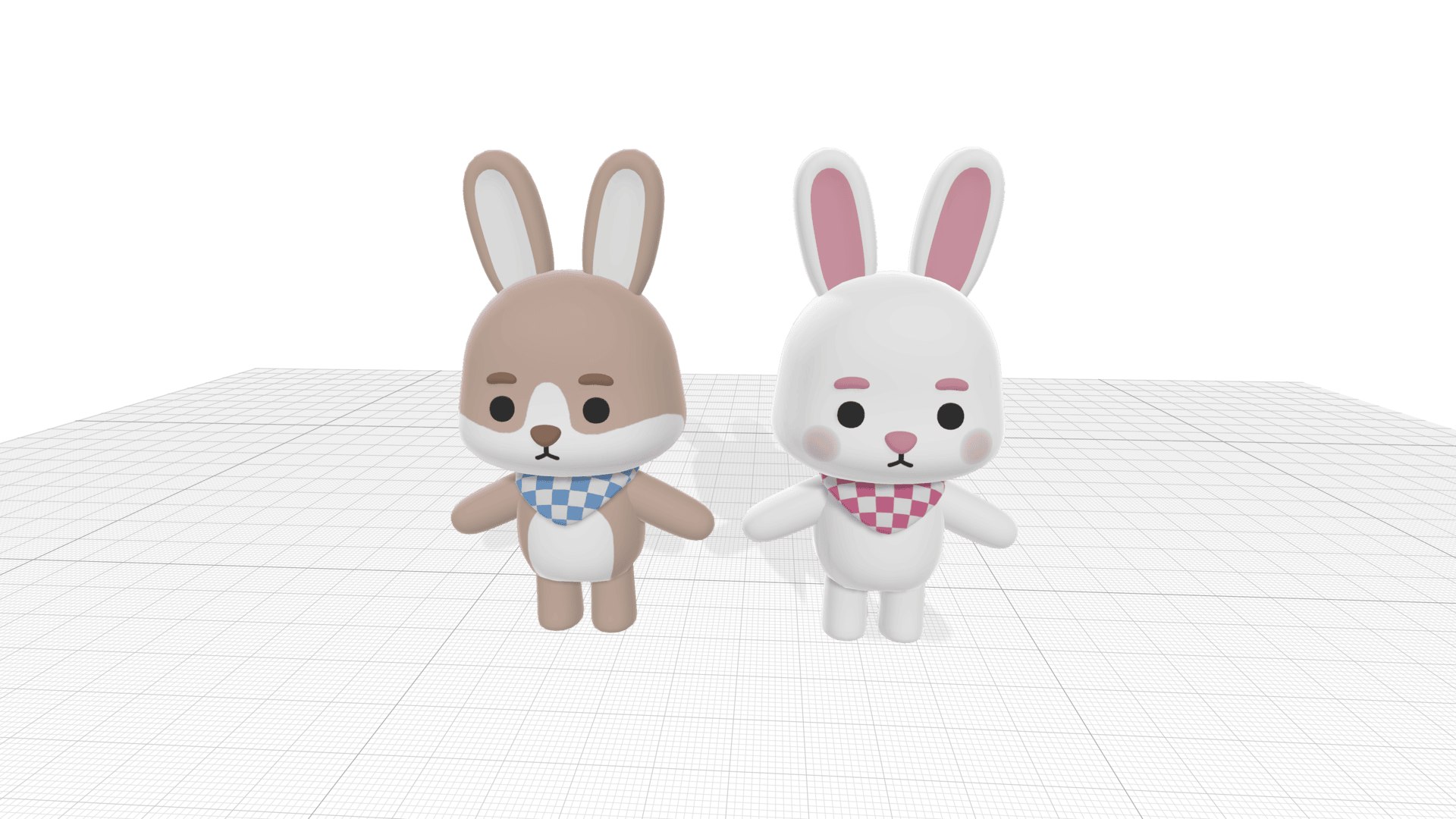 3D Cute Bunny Model - TurboSquid 2293598