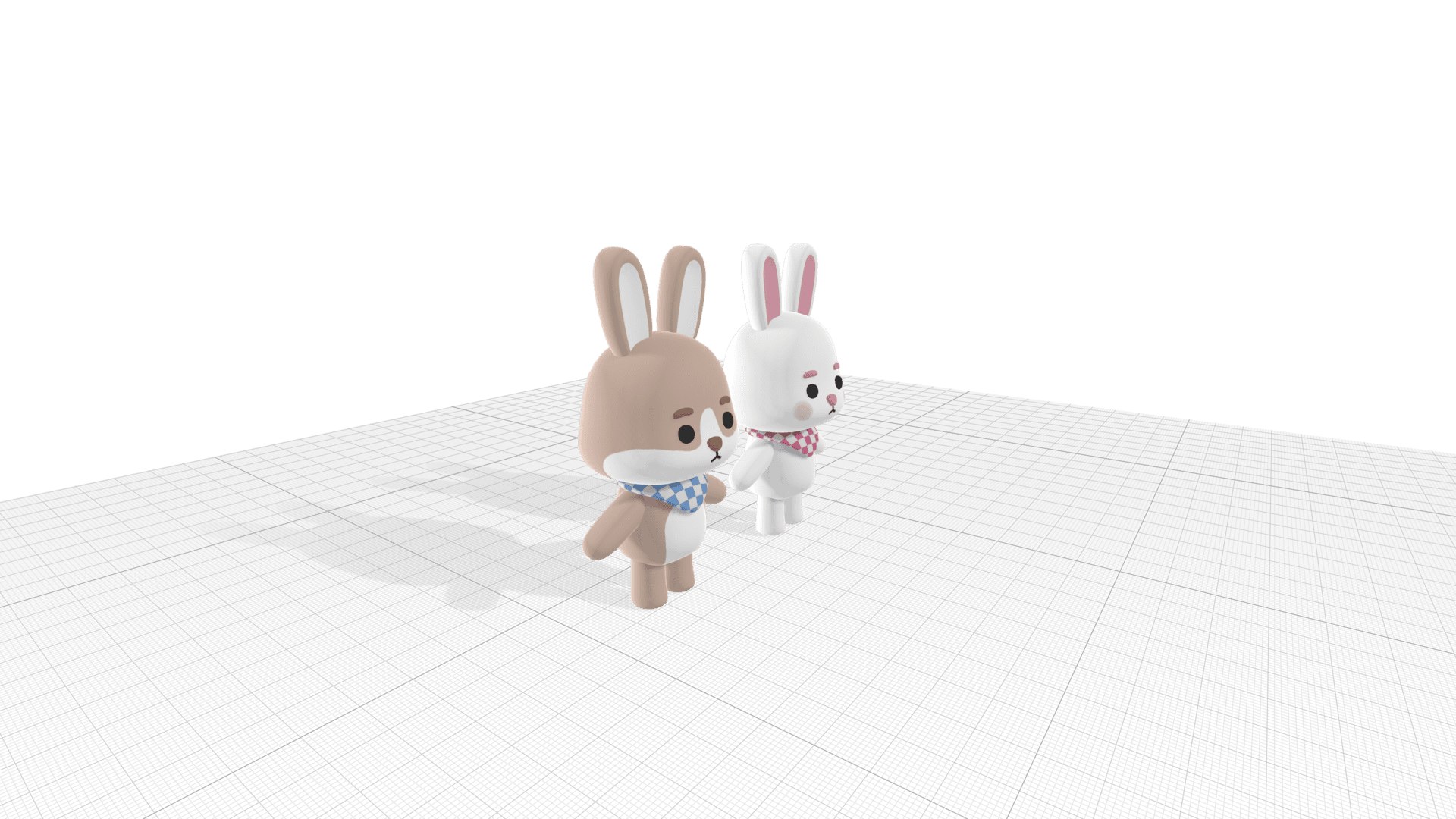 3D Cute Bunny Model - TurboSquid 2293598