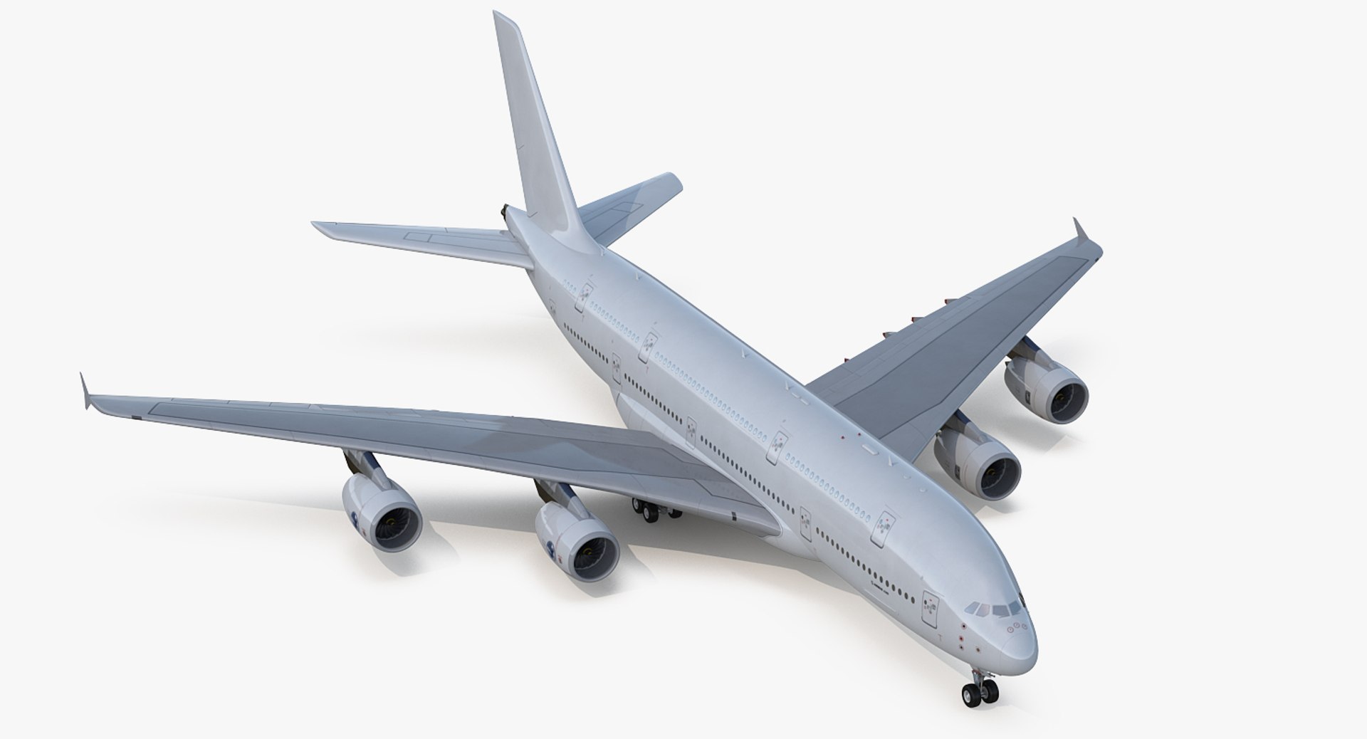 Airbus A380-900 Generic 3D model preview