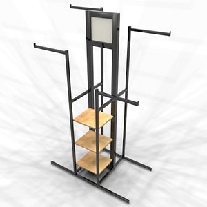 clothing shelves 3d max