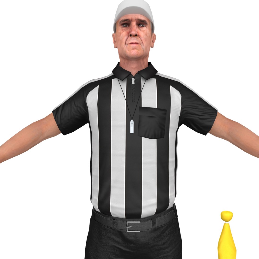 Football Referee 1 3D Model - TurboSquid 1299879