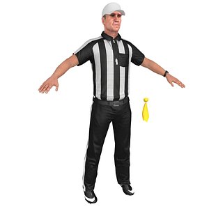 football referee 1 3D model