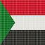 Sudan Flag Stand Pole Animated