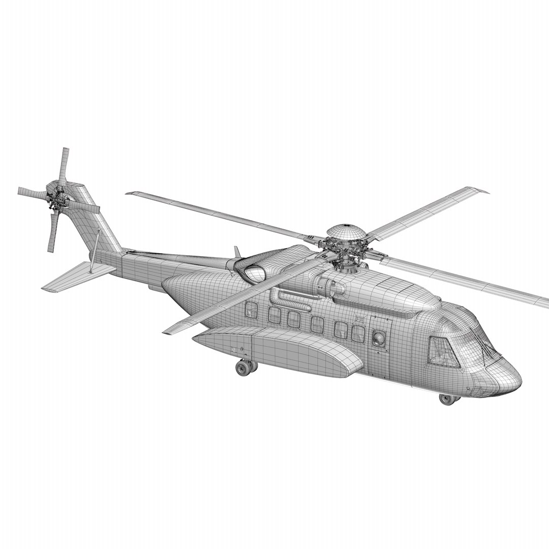 3d model sikorsky h-92 superhawk