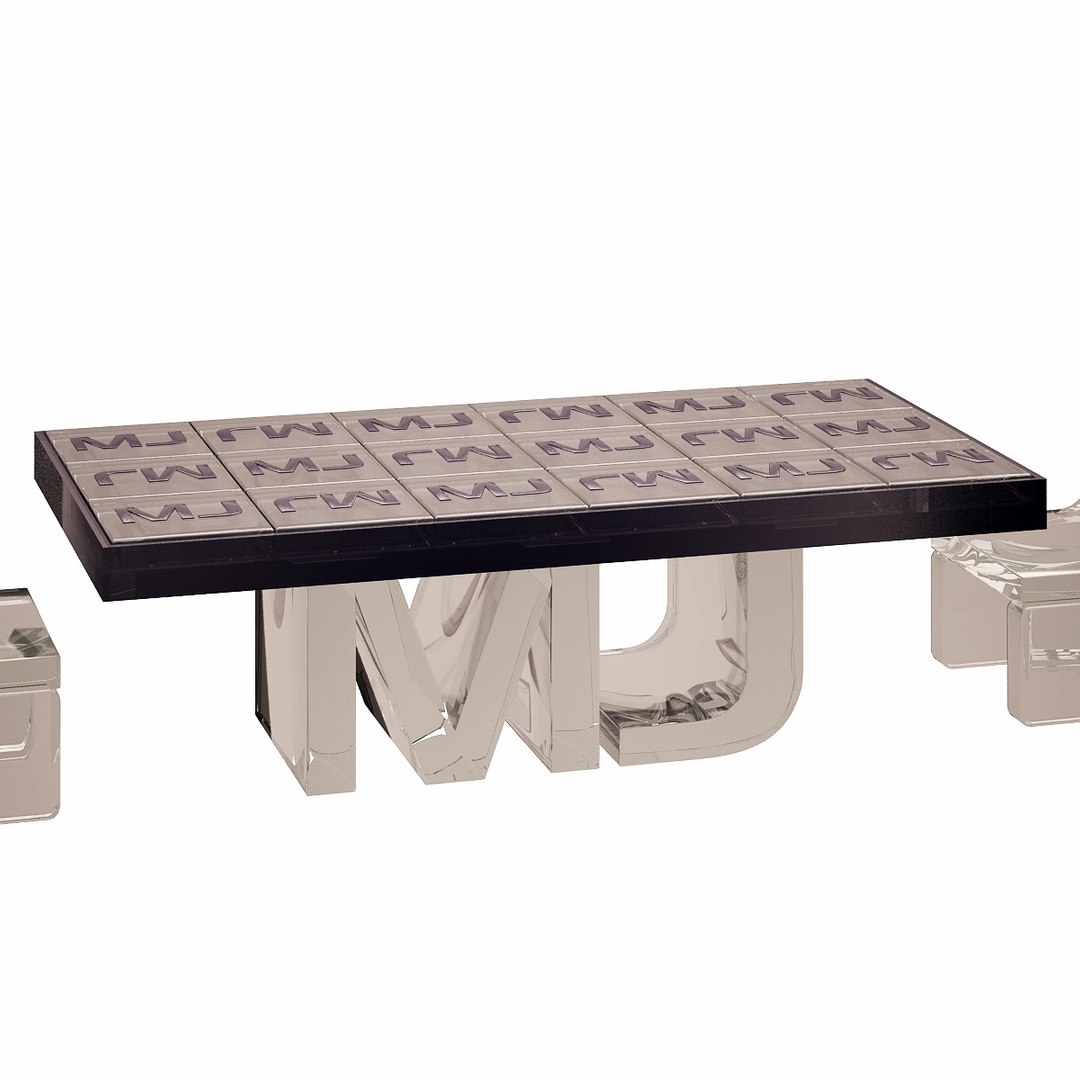 mj dining set 3d model