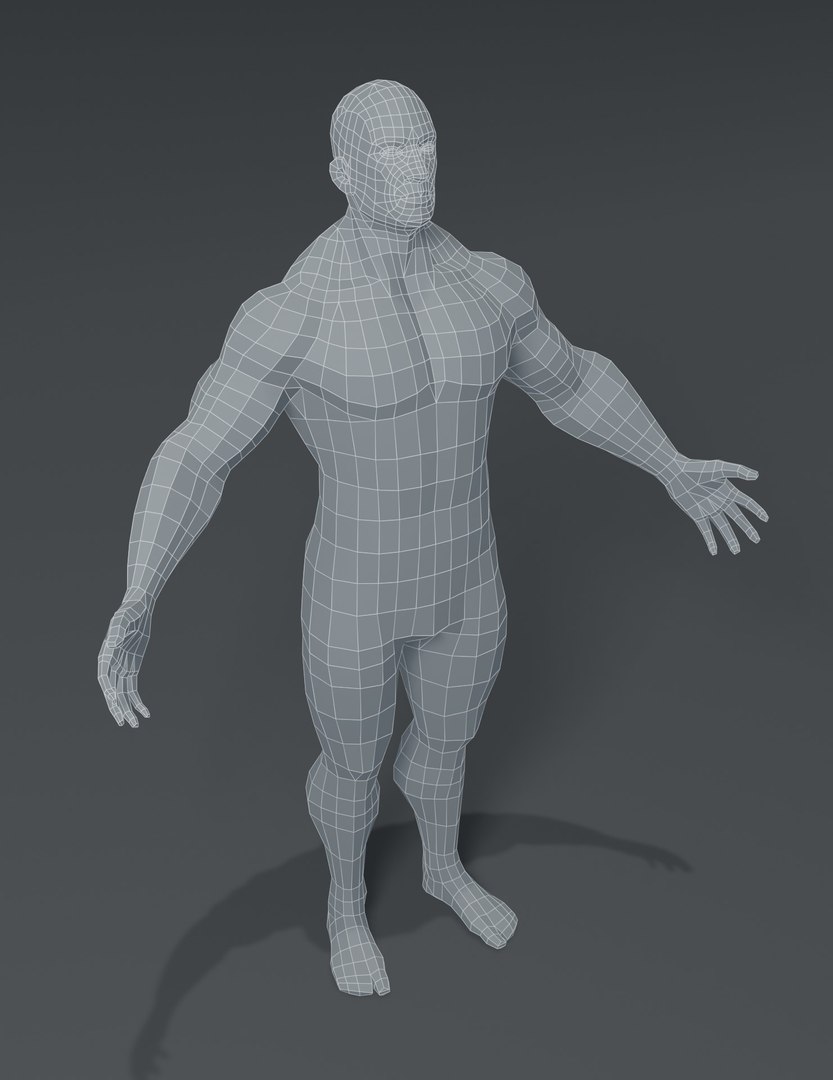 3D Male Body Base Mesh Model - TurboSquid 1520650