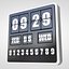 Flip Clock Wall