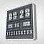 Flip Clock Wall