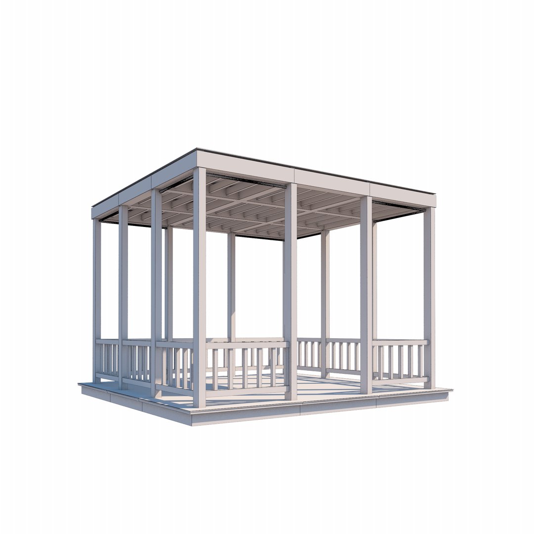 Outdoor Setting Kiosk Architecture Modern 3D Model - TurboSquid 1288476