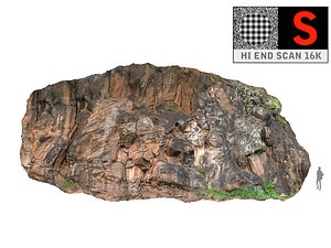 3D madagascar cliff rock 16k model