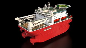 Large ship for oil undustry