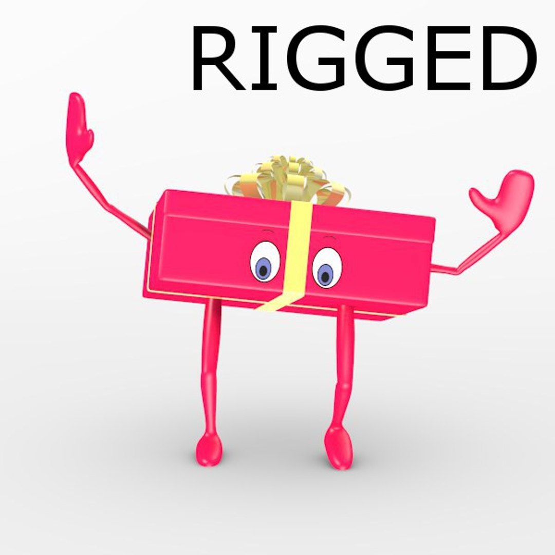 Gift Characters Rigged 3d Model