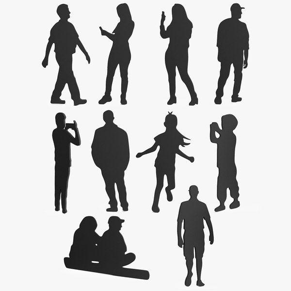 Silhouette People Pack 3D