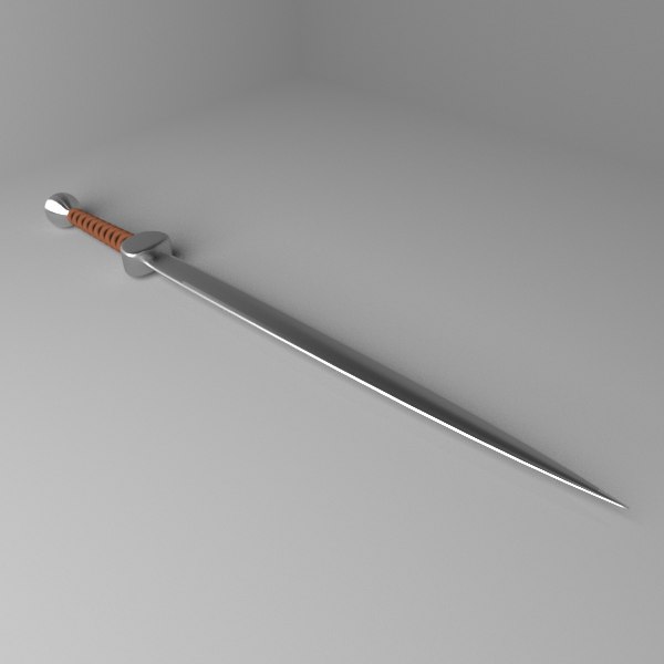 Short sword 2 3D model - TurboSquid 1589616