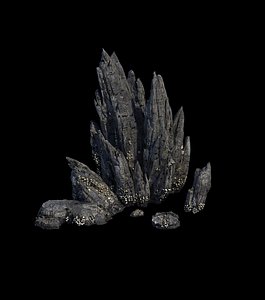 cave rock mountain mount 3D model