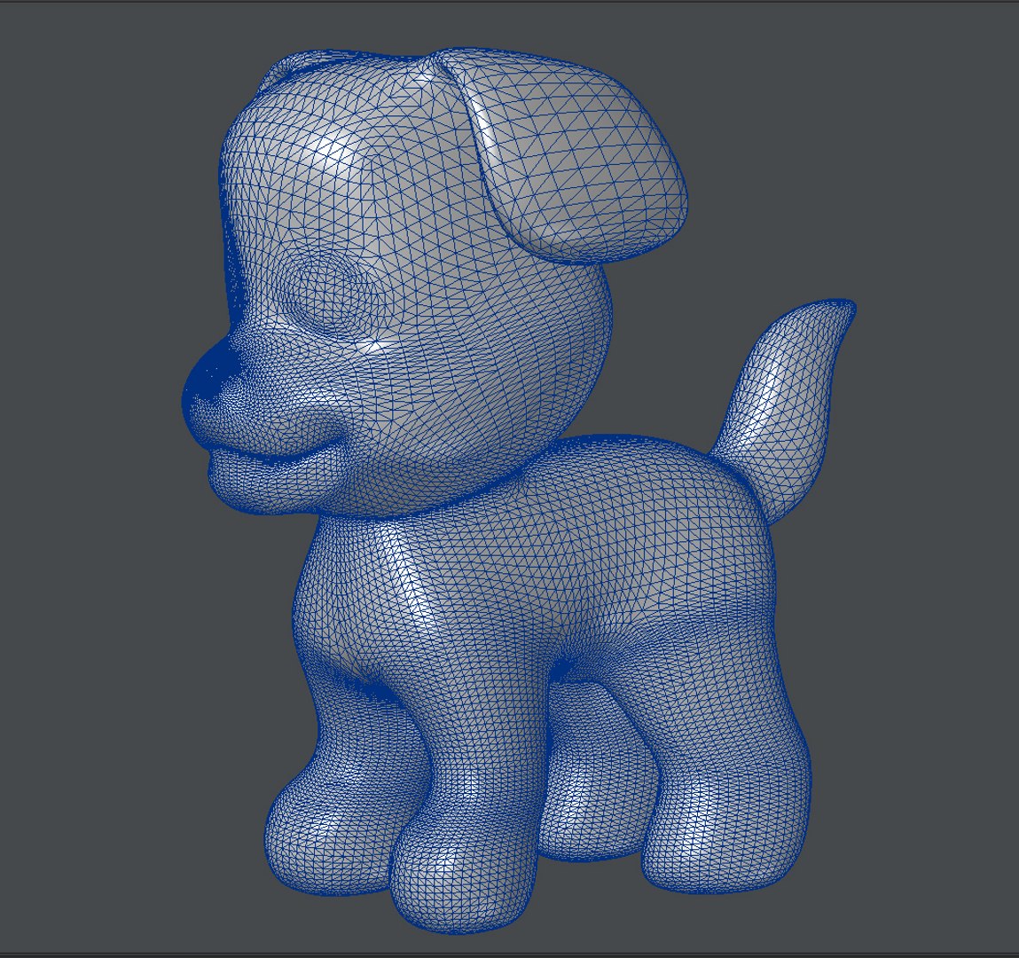 Puppy Dog Nurb Modeled 3d Model