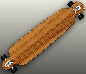 maltese shaped longboard solidworks 3ds