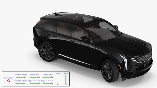 modelo 3d Cadillac Escalade IQ 2025 EV Black Raven Rigged - TurboSquid ...