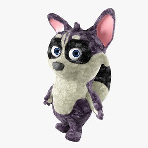 3d model raccoon toy