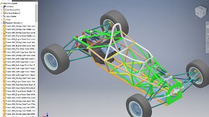 formula car full chassis