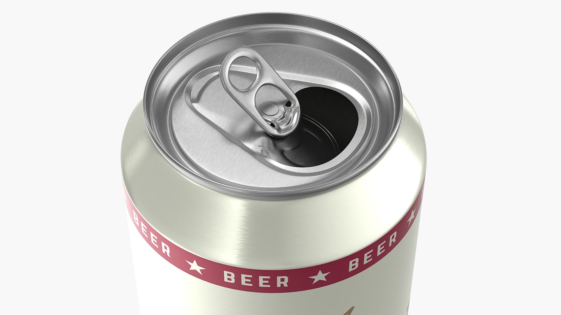 Open Standard Beer Can 500ml 3D Model - TurboSquid 2392989