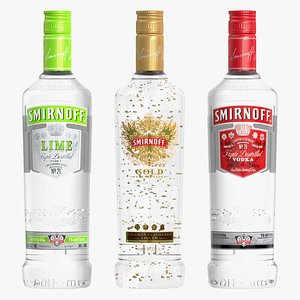 smirnoff vodka 3d model