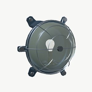 Industrial wall lamp 3D model