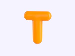 T Alphabet 3D model