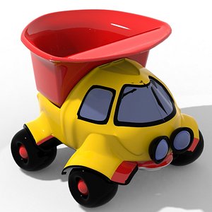truck cartoon 3d model