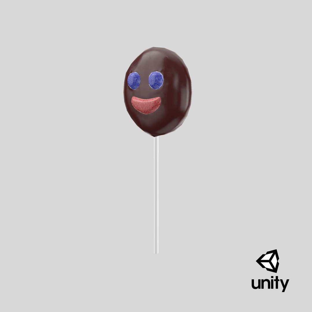 3D chocolate marshmallow lollipop gummy TurboSquid 1312877