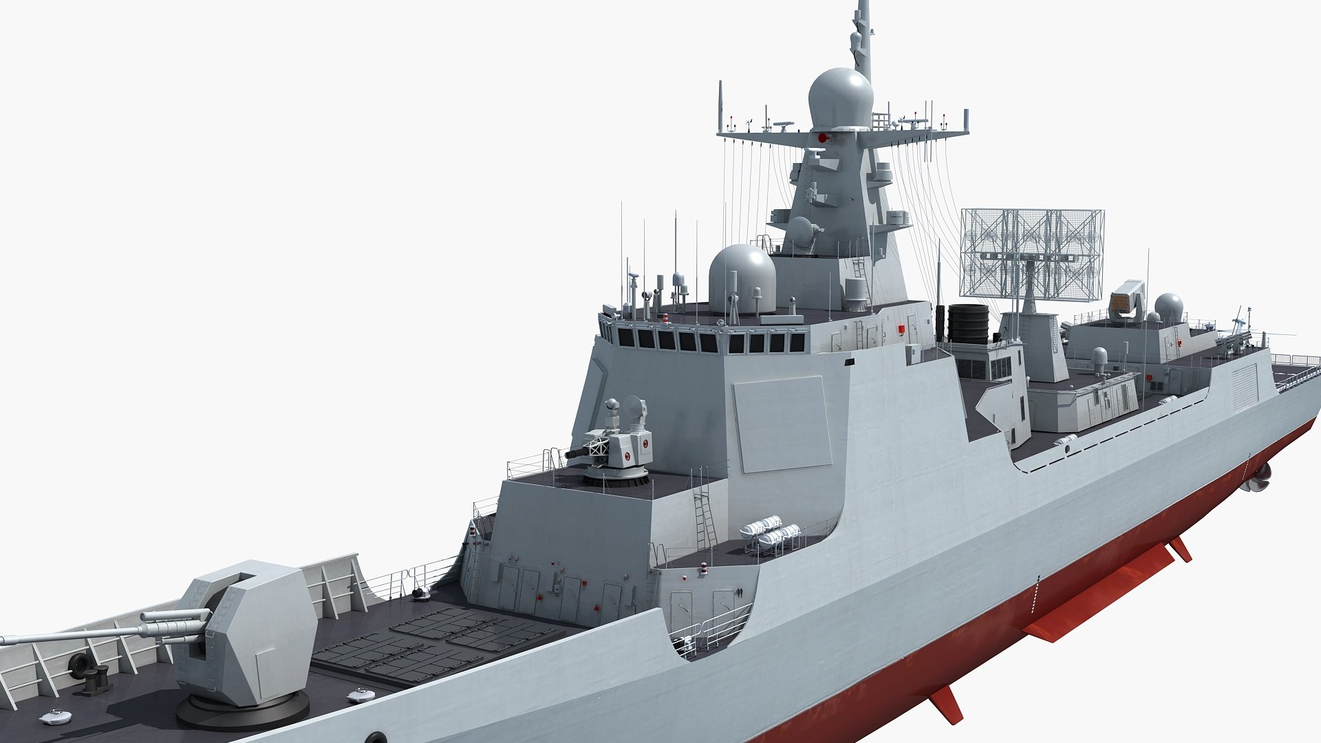 Chinese Navy Type 052DL and Type 052D Destroyer 3D model - TurboSquid ...