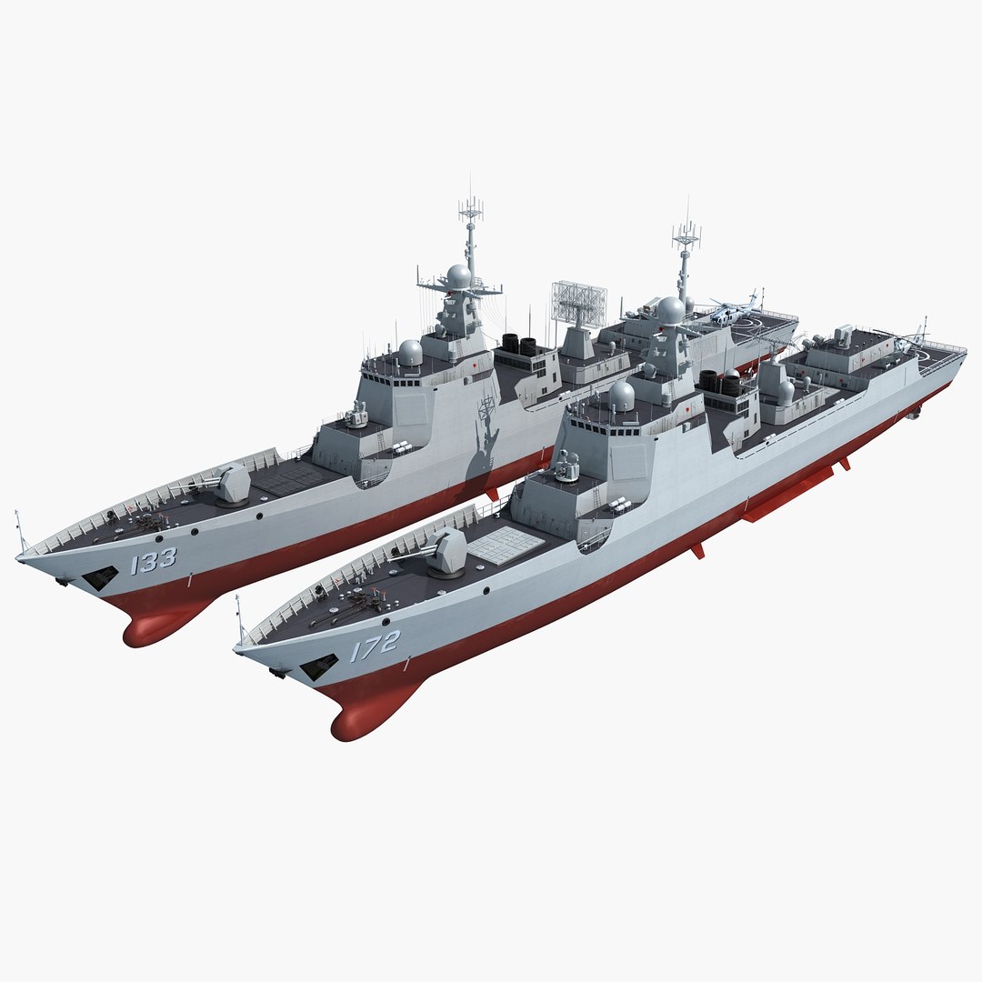 Chinese Navy Type 052DL And Type 052D Destroyer 3D Model - TurboSquid ...