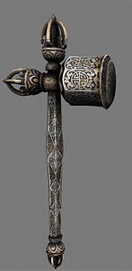 antique hammer 3D model