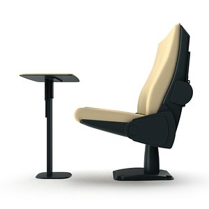 3d armchair conference armrests
