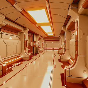 Spacecraft Corridor 3D Models for Download | TurboSquid